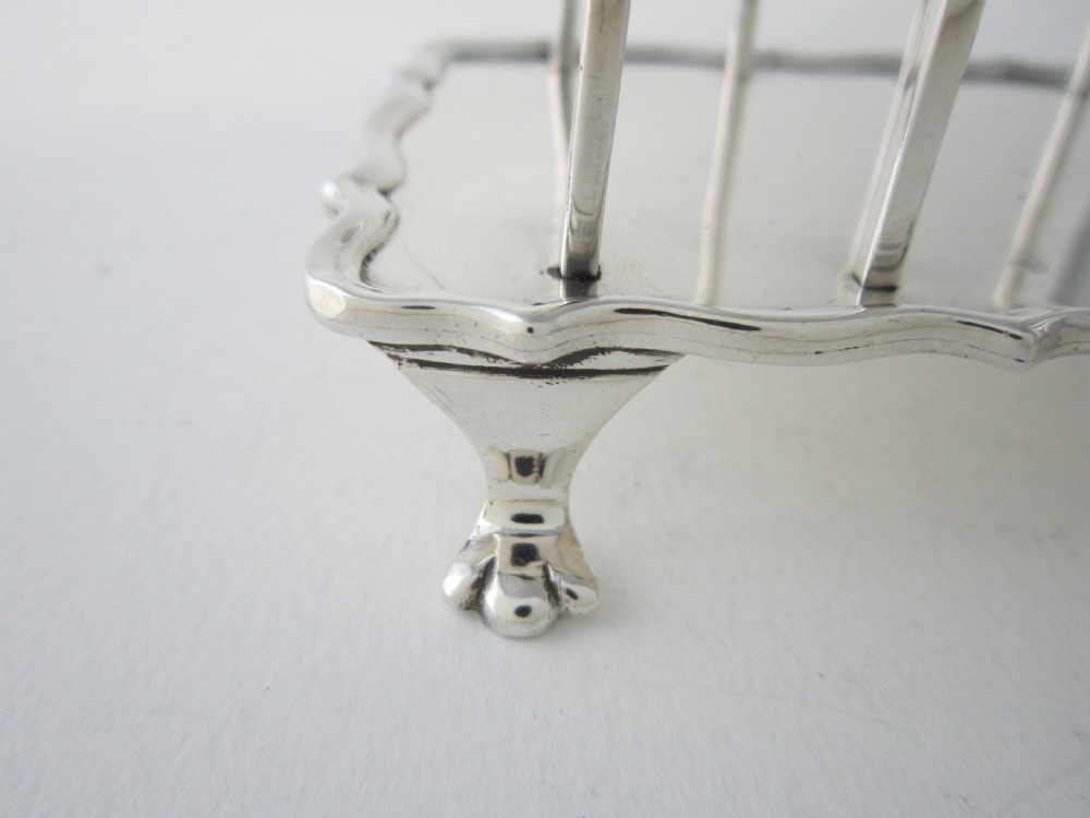 Asprey Antique George V Sterling Silver Toast Racks View VI