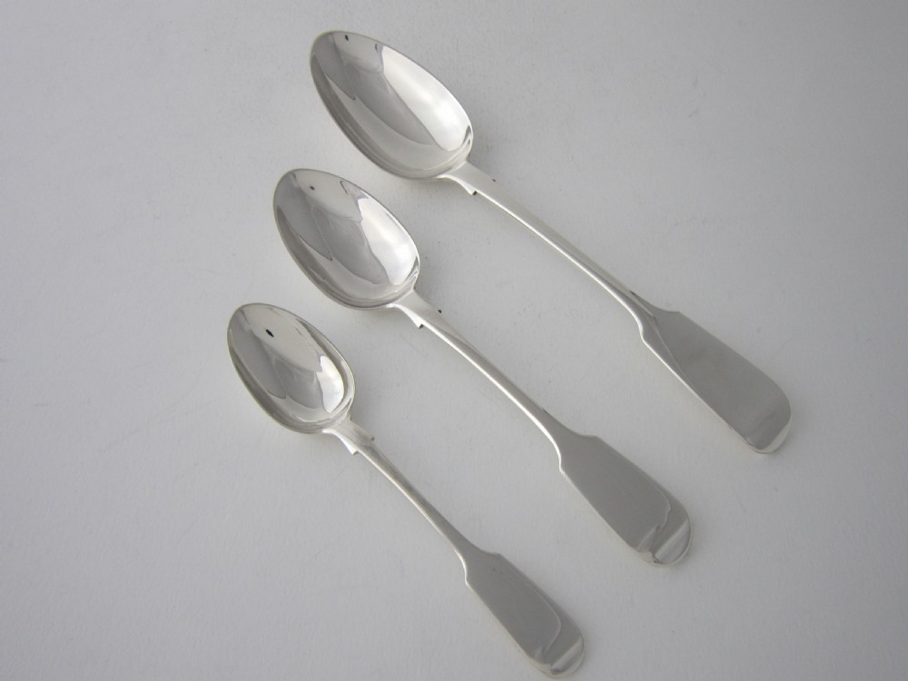 Antique Victorian Sterling silver canteen of cutlery View VI