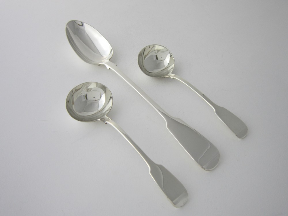 Antique Victorian Sterling silver canteen of cutlery View IX