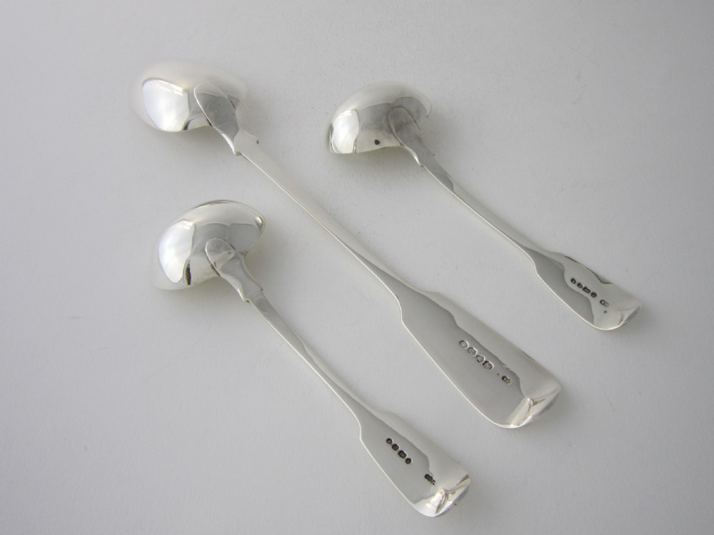 Antique Victorian Sterling silver canteen of cutlery View X