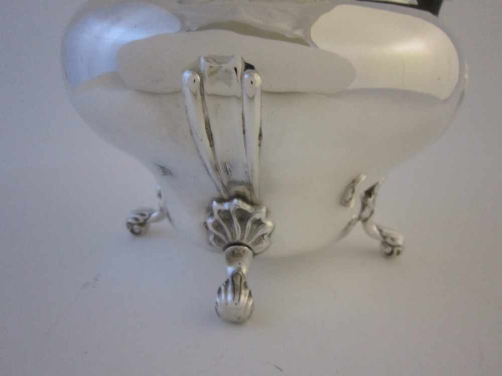 Antique George V Sterling silver 5 piece tea set on tray View XI
