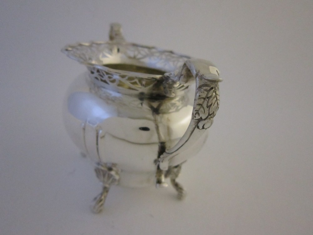 Antique George V Sterling silver 5 piece tea set on tray View XIX