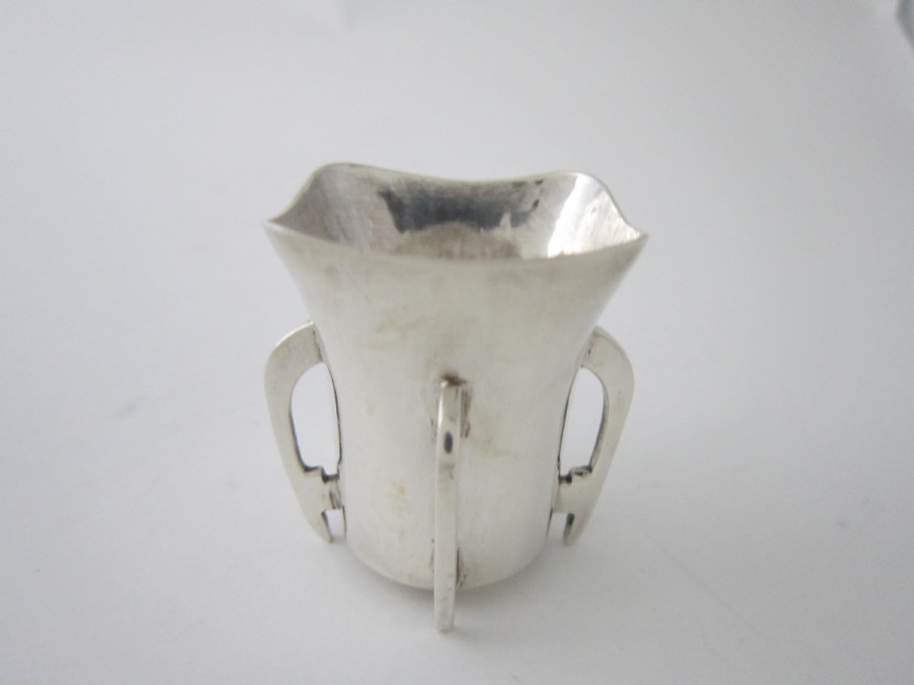 Six Irish Antique Sterling silver liqueur tots View V