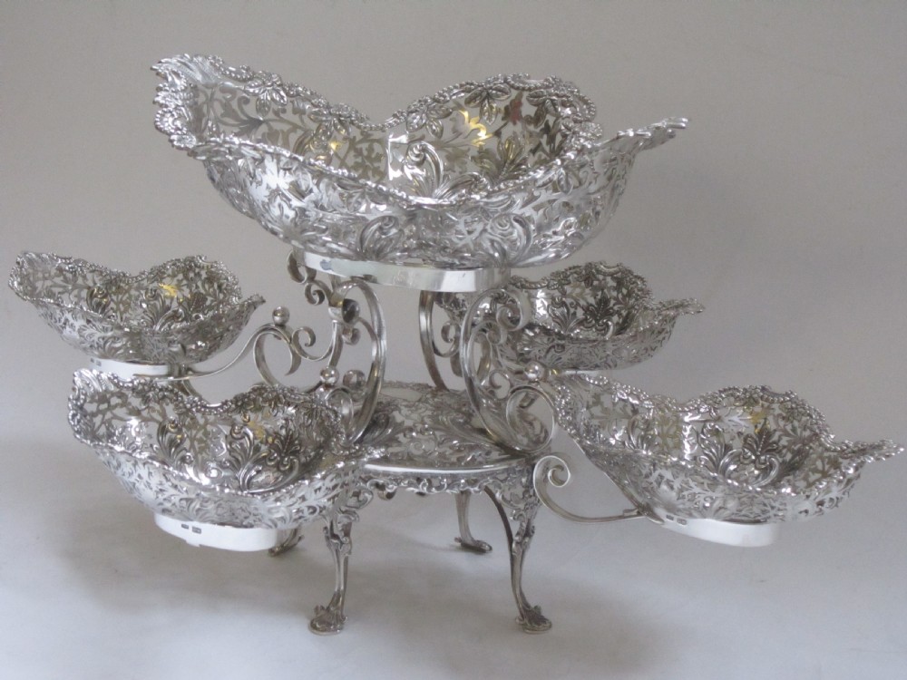 Antique Edwardian Sterling silver centrepiece