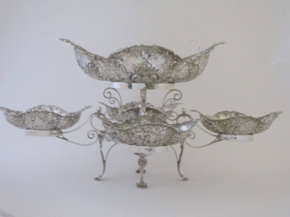 Antique Edwardian Sterling silver centrepiece View III