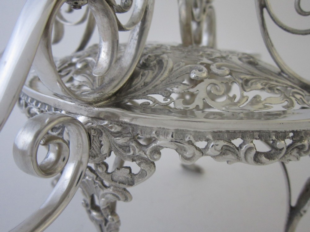 Antique Edwardian Sterling silver centrepiece View VII