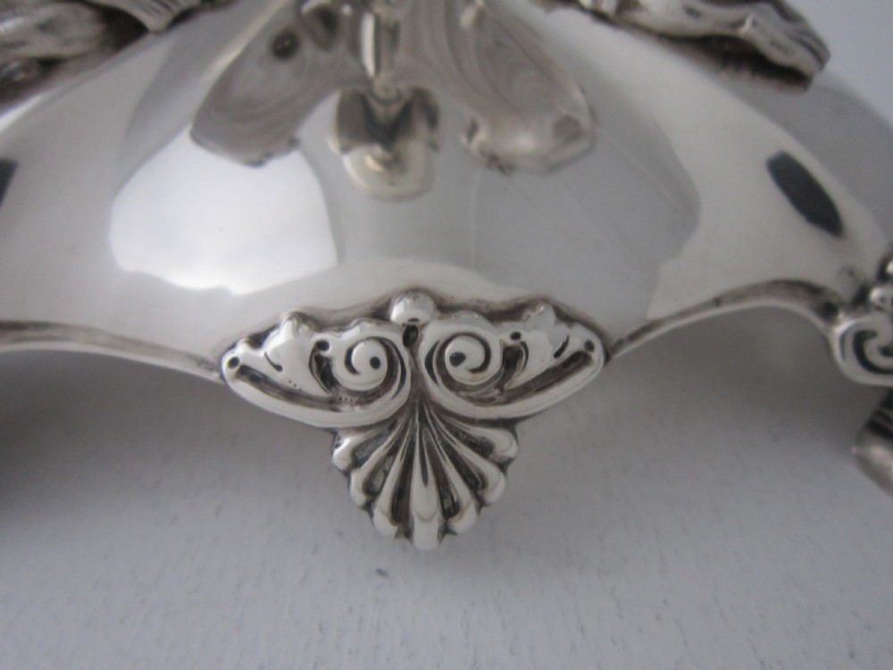 Antique Victorian Sterling silver and glass centrepiece View VIII