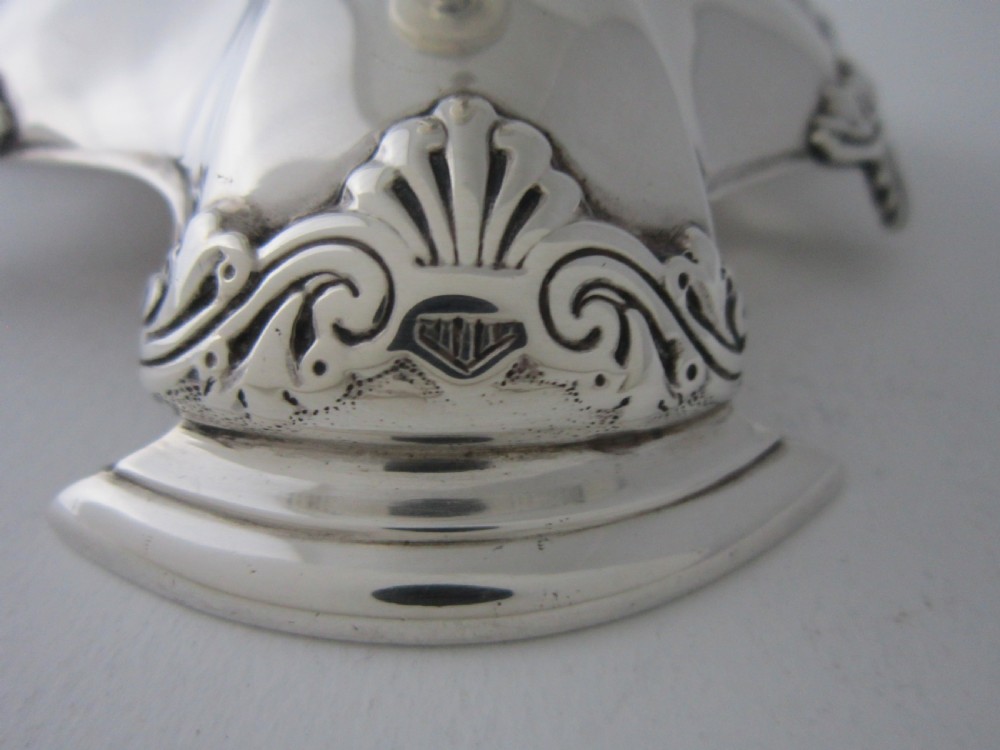 Antique Victorian Sterling silver and glass centrepiece View X