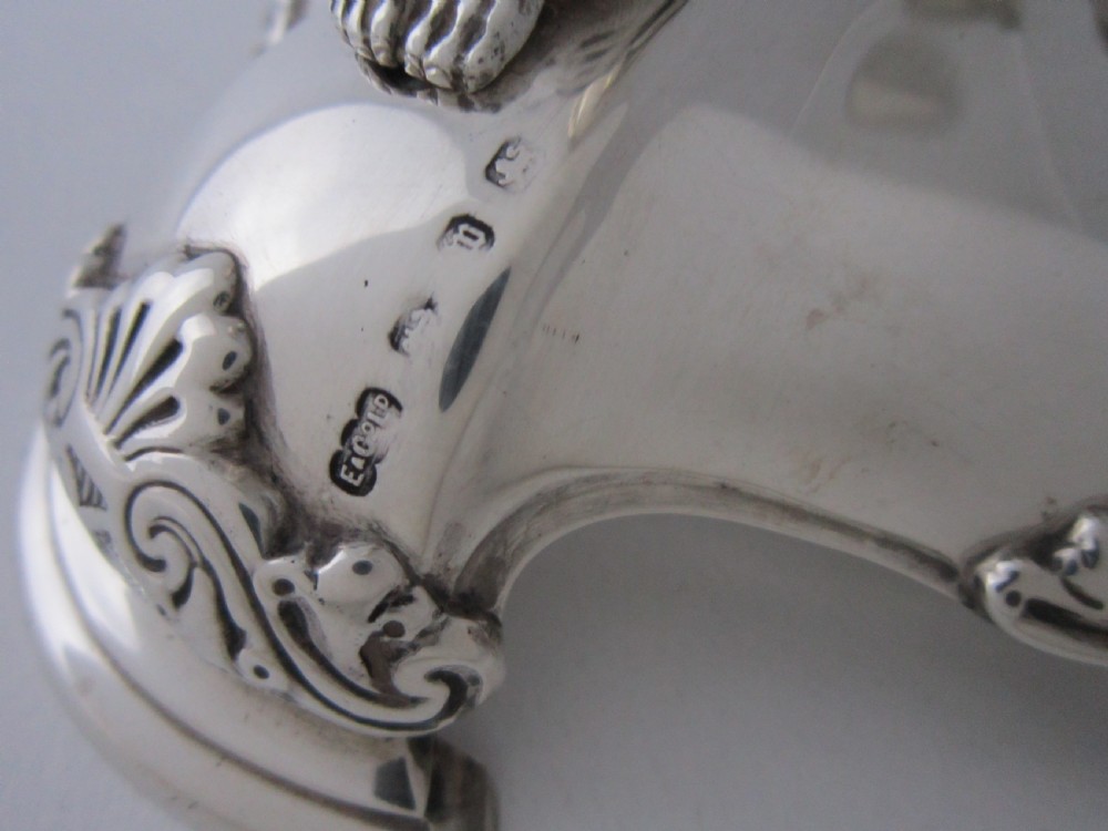 Antique Victorian Sterling silver and glass centrepiece View XIII
