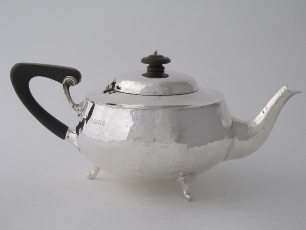 Arts and Crafts Sterling silver teapot View II