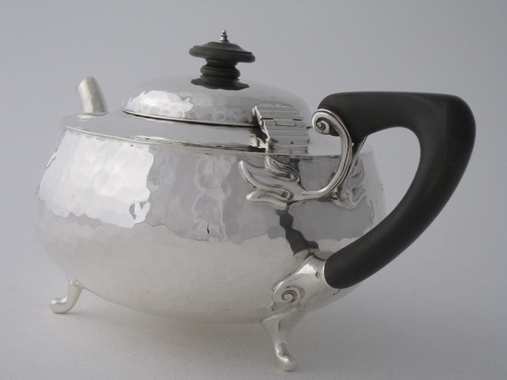 Arts and Crafts Sterling silver teapot View III