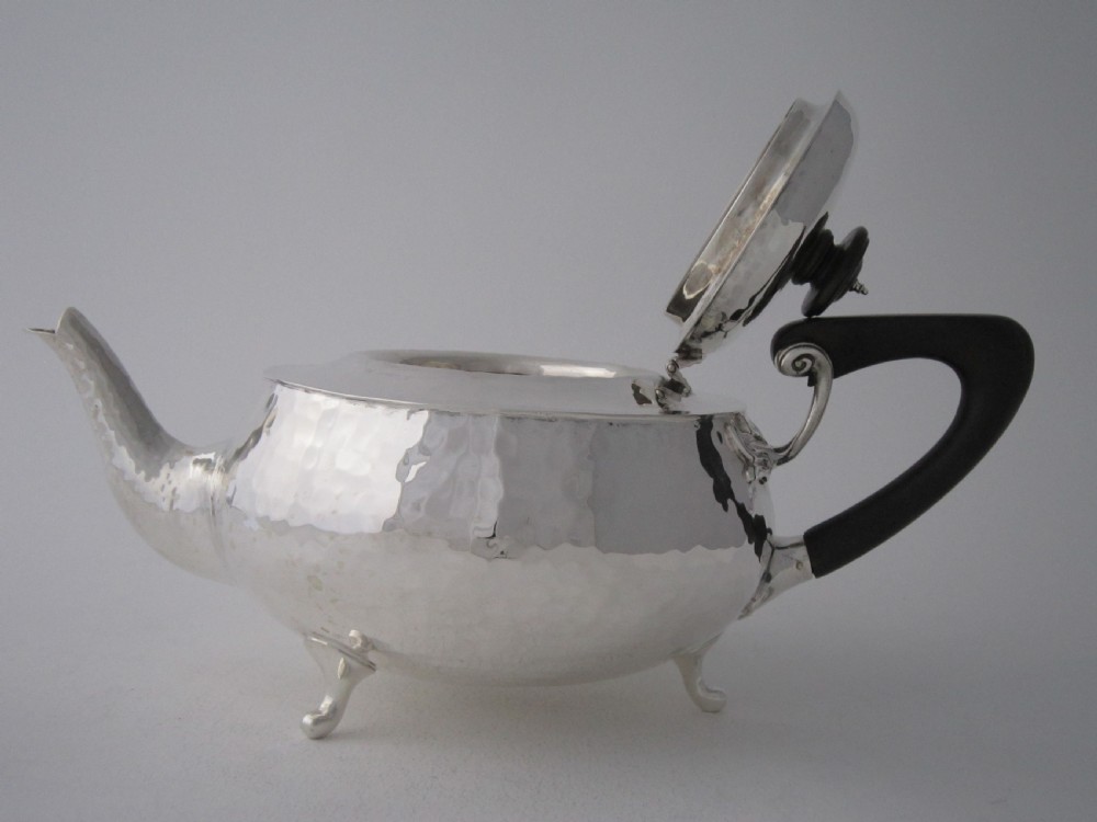 Arts and Crafts Sterling silver teapot View V