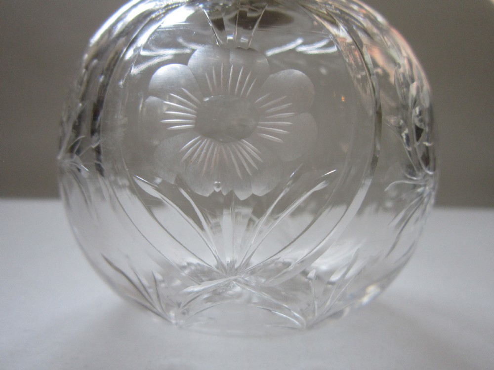 Antique George V Sterling silver and glass scent bottles View VIII