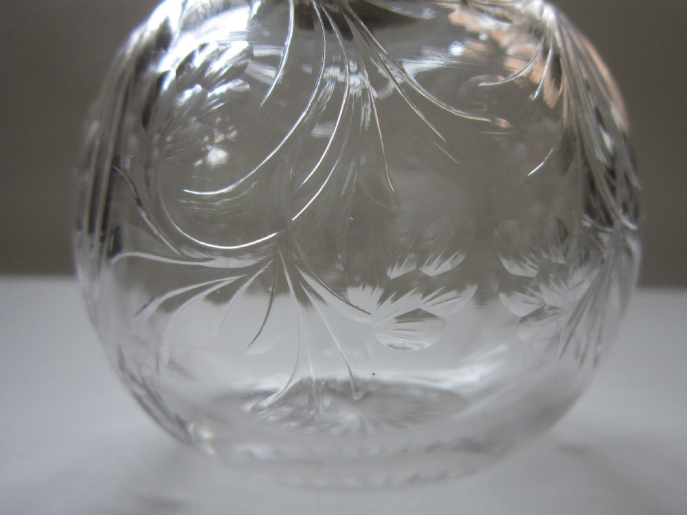Antique George V Sterling silver and glass scent bottles View IX