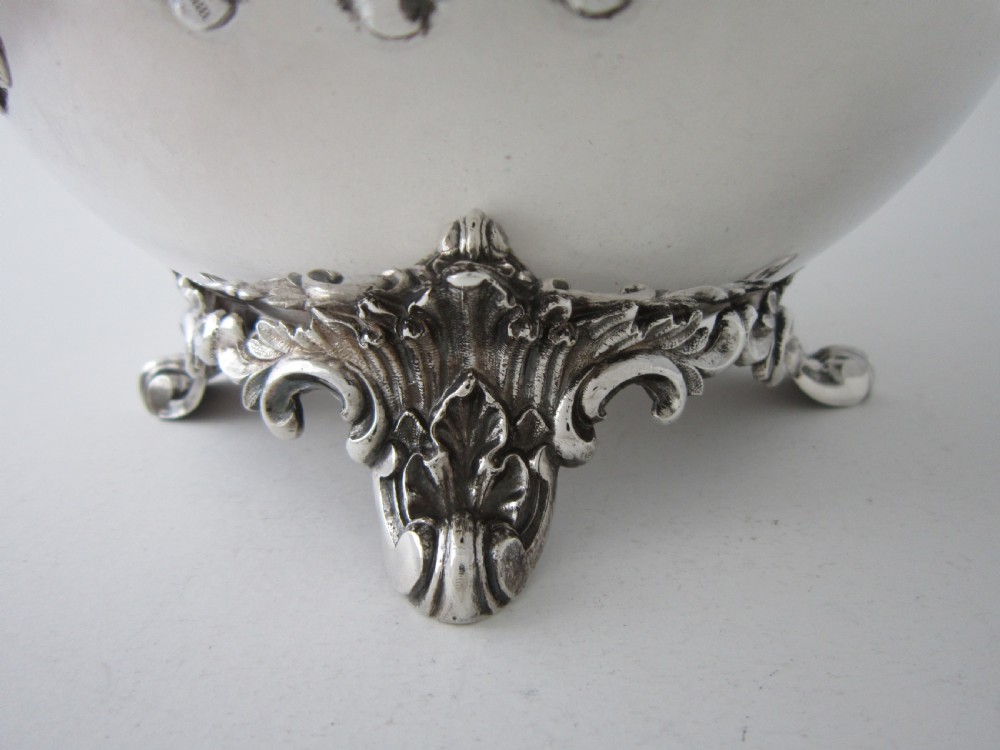 Antique Victorian Sterling silver four piece tea and coffee set View VII