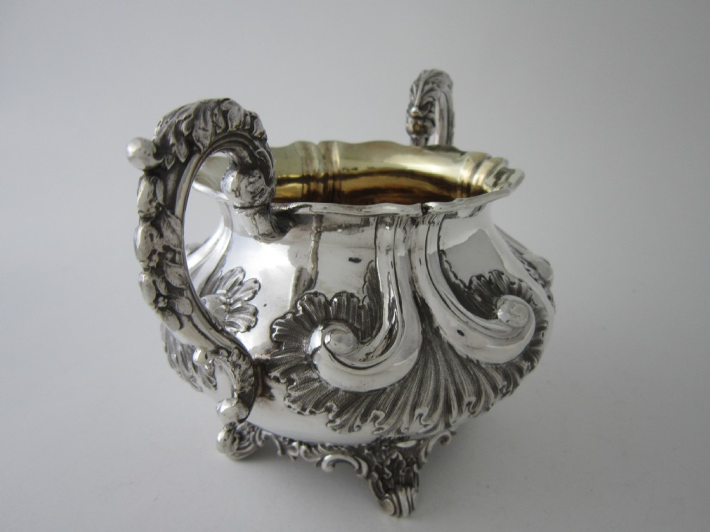 Antique Victorian Sterling silver four piece tea and coffee set View XII