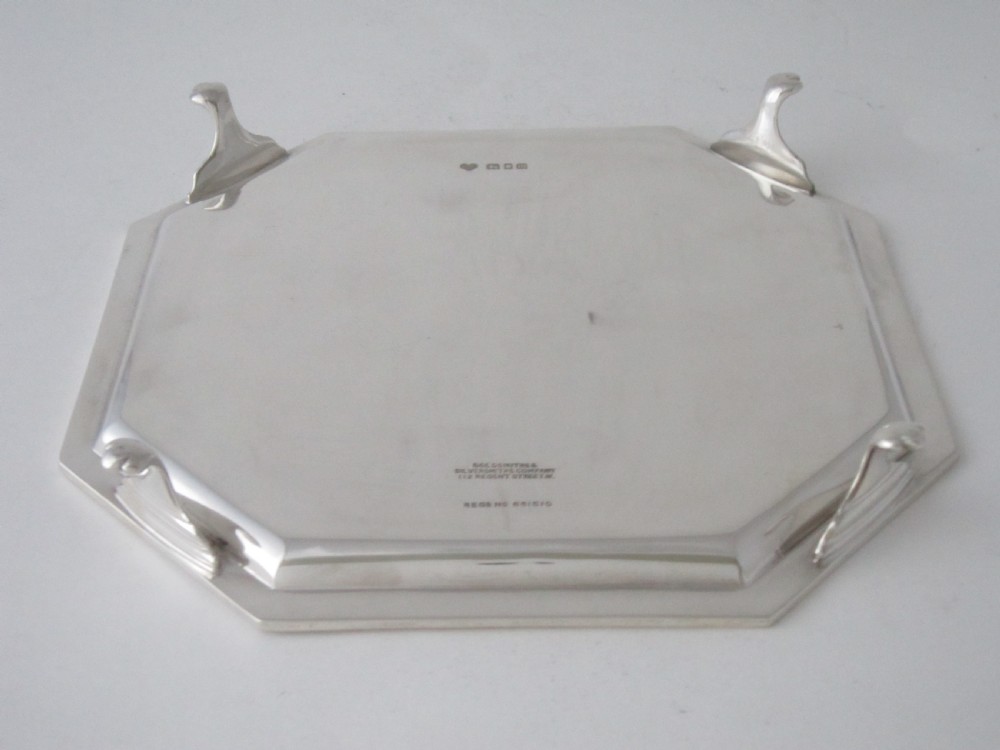 Antique George V Sterling silver salver View V