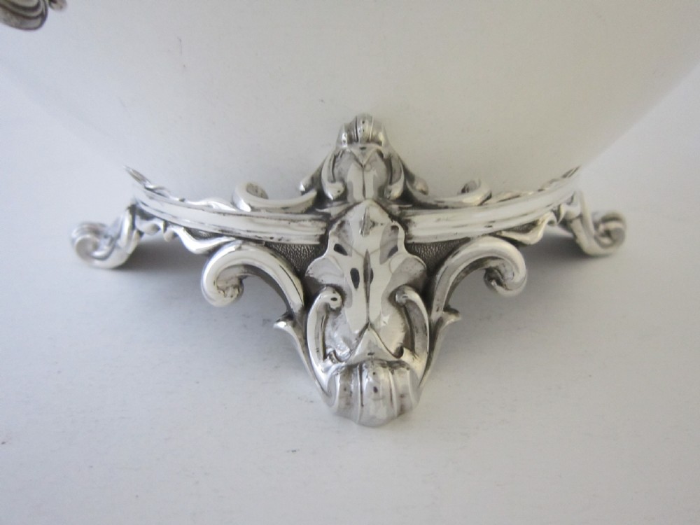 Antique William IV Sterling silver three piece tea set View V