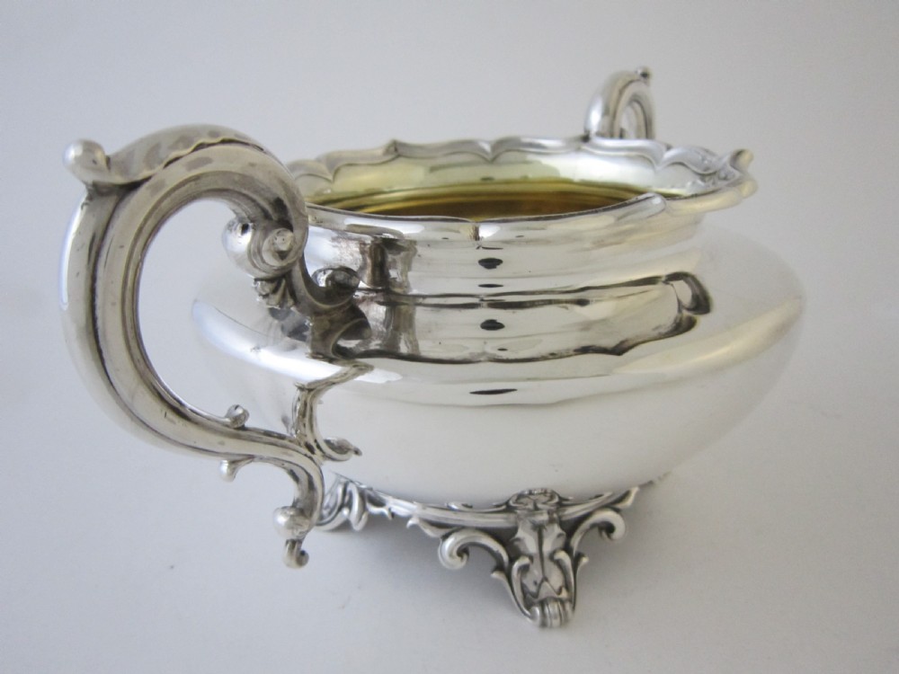 Antique William IV Sterling silver three piece tea set View VII