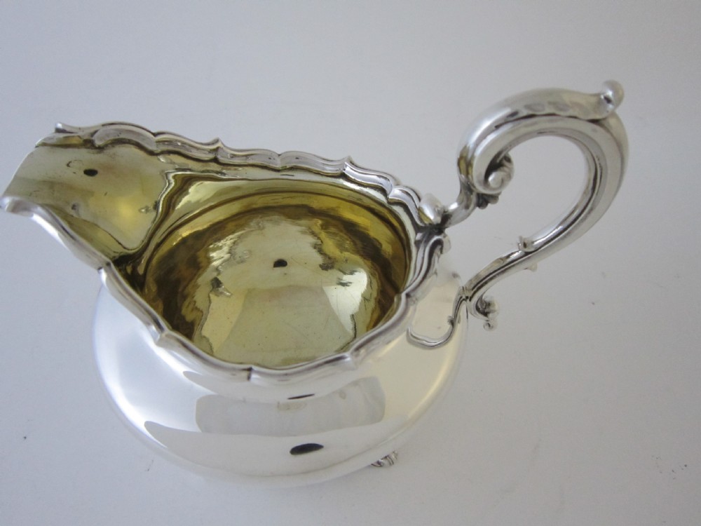 Antique William IV Sterling silver three piece tea set View X