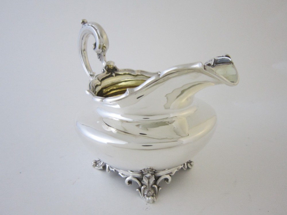 Antique William IV Sterling silver three piece tea set View XI