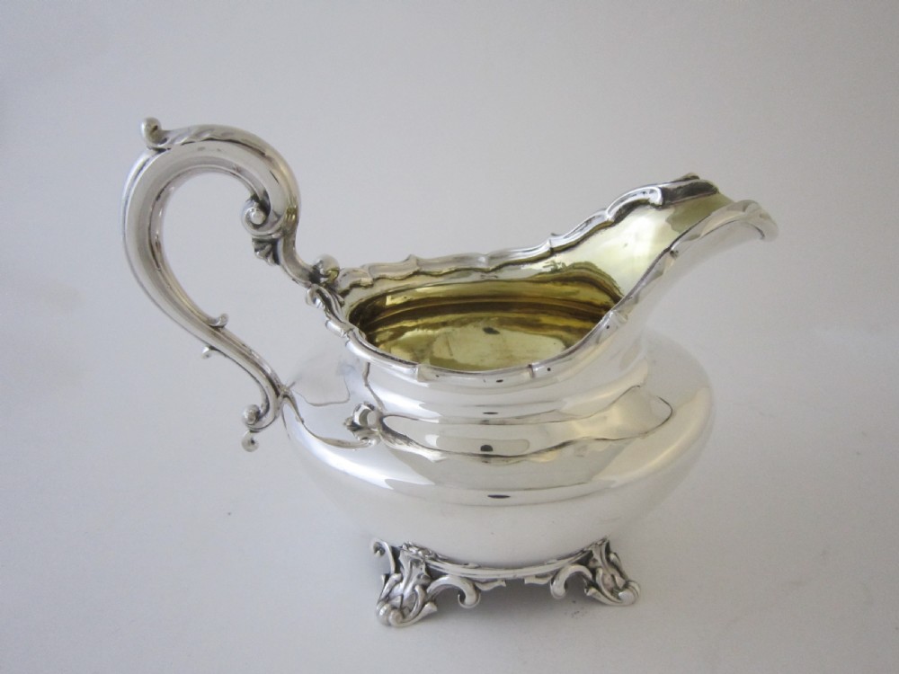Antique William IV Sterling silver three piece tea set View XII