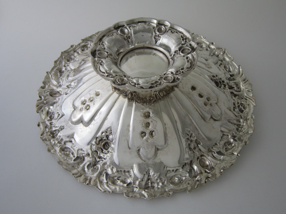 Antique Victorian Sterling Silver Basket View IX