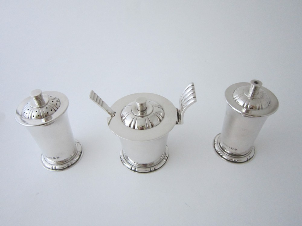 Elizabeth II Sterling Silver Condiment Set by R.E. Stone View II