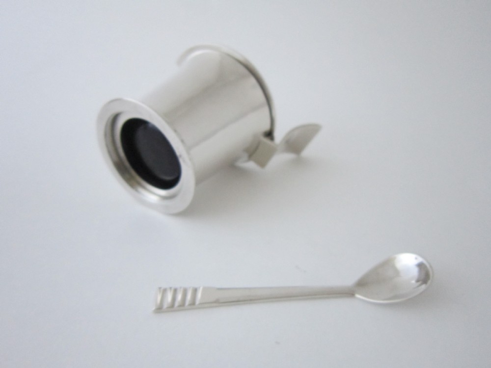 Elizabeth II Sterling Silver Condiment Set by R.E. Stone View VI