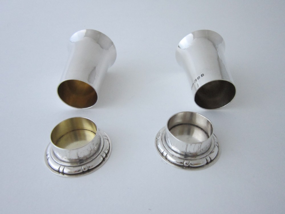 Elizabeth II Sterling Silver Condiment Set by R.E. Stone View IX