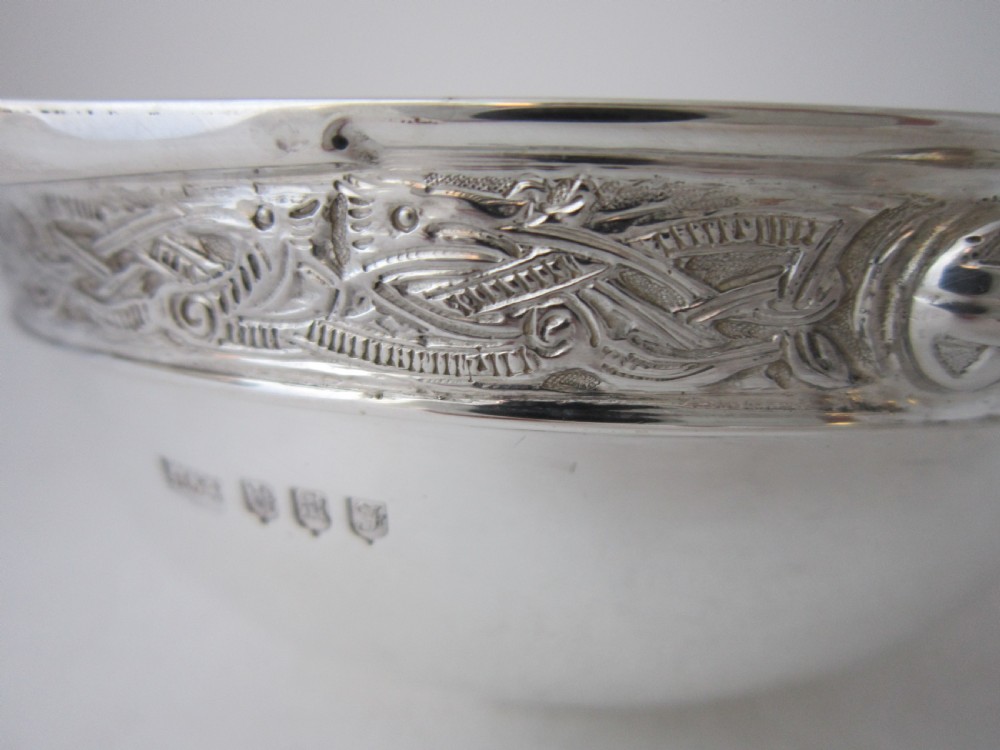 Scottish Antique George VI Sterling silver quaich  View VI