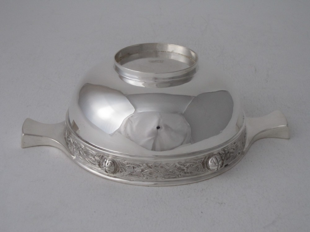Scottish Antique George VI Sterling silver quaich  View VII