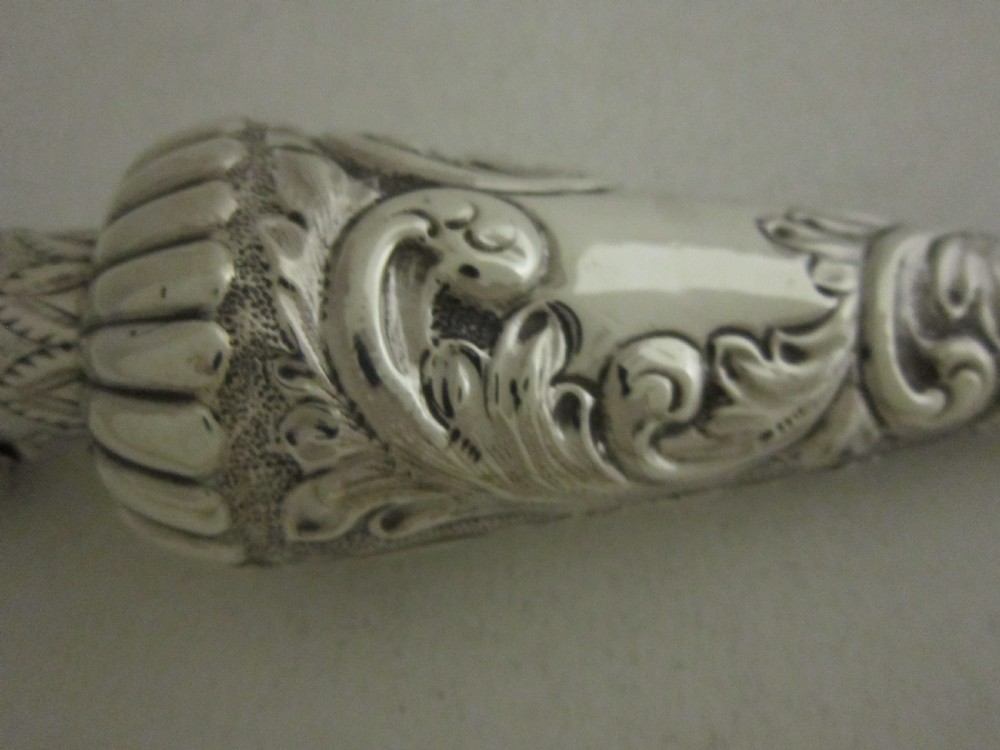 Antique Victorian Sterling silver perfume bottle View IV