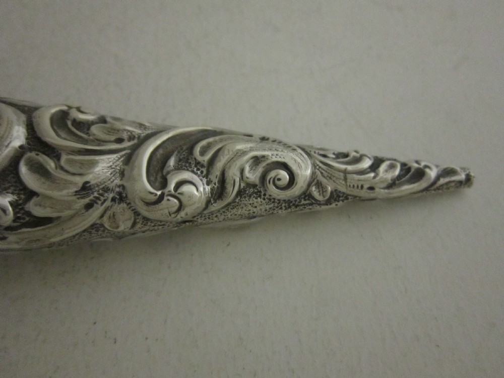 Antique Victorian Sterling silver perfume bottle View VII
