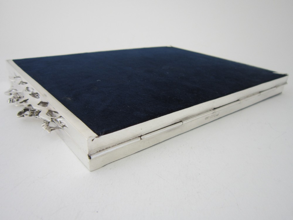 Antique Edwardian Sterling silver double photograph frame View X
