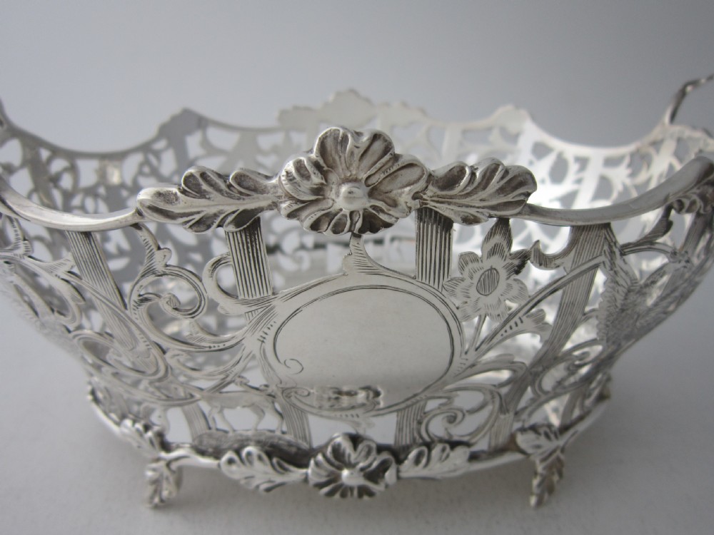 Antique Edwardian Sterling silver basket/dish View III