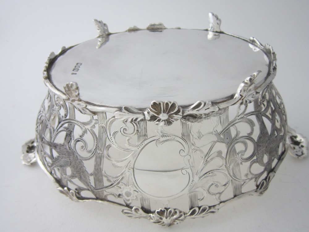 Antique Edwardian Sterling silver basket/dish View XI