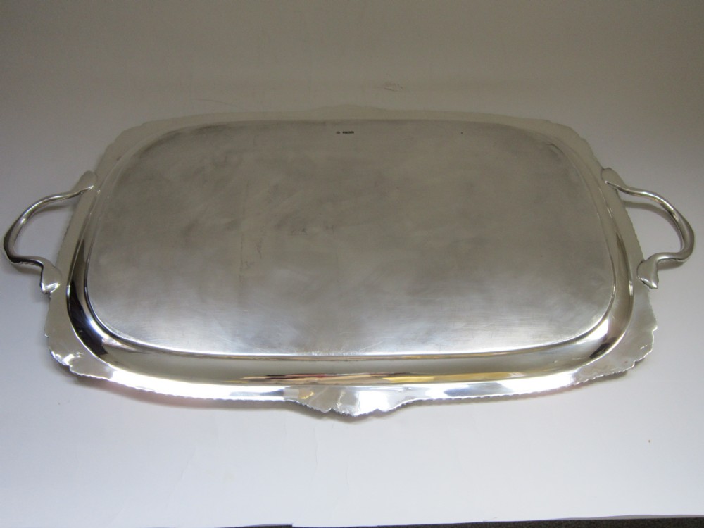 Antique George V Sterling Silver Tray  View II
