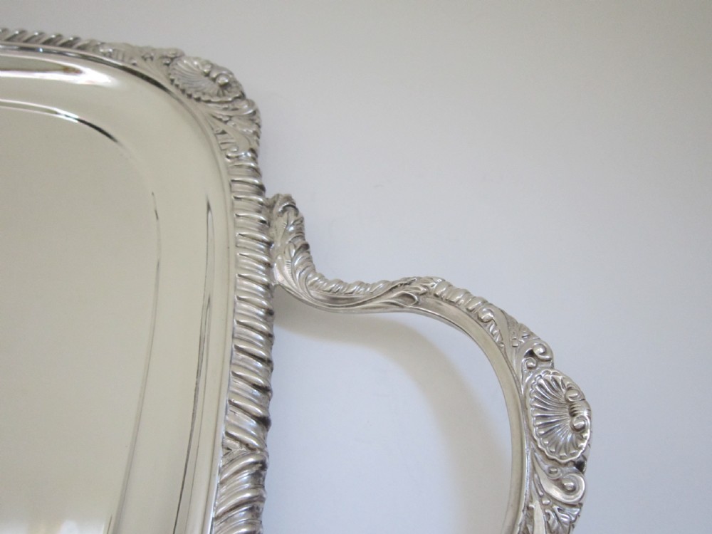 Antique George V Sterling Silver Tray  View III