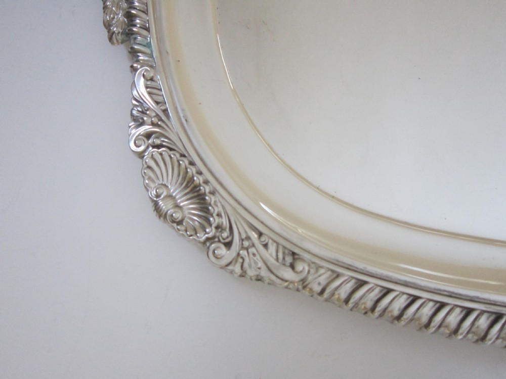 Antique George V Sterling Silver Tray  View IV