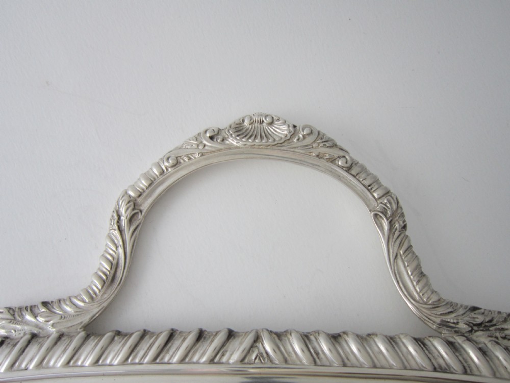 Antique George V Sterling Silver Tray  View VI