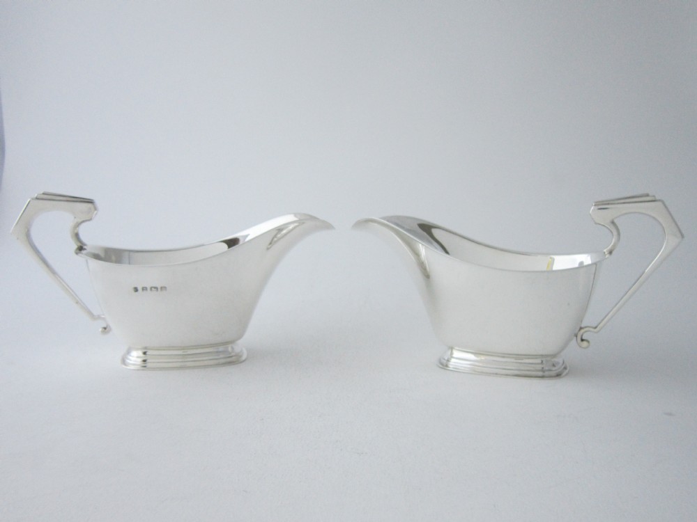 Art Deco Sterling Silver Sauce Boats