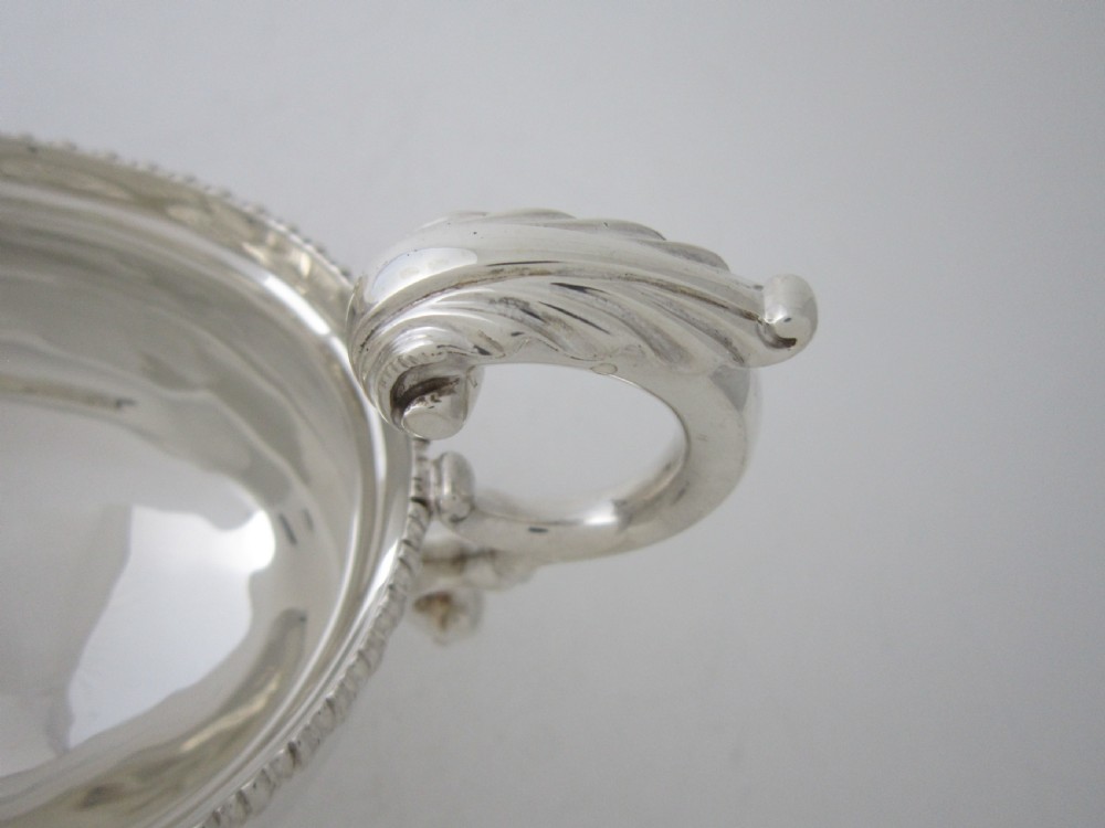 Large Pair of Antique George V Sterling Silver Sauce Boats - 1913/14 View VI