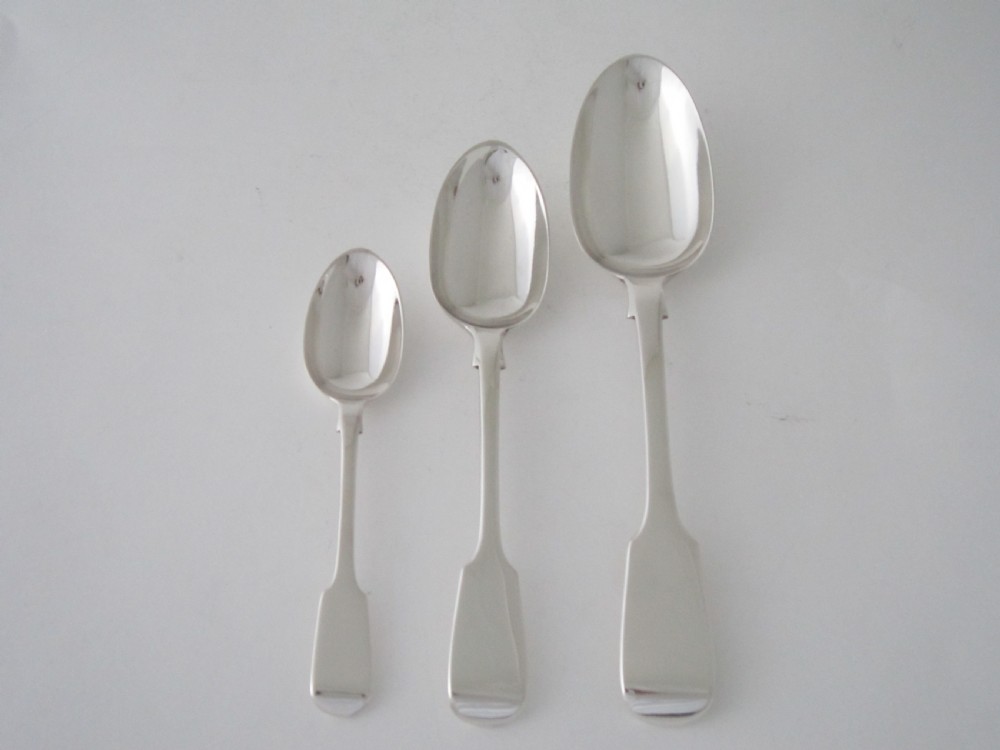 Antique Victorian Sterling Silver Canteen of Cutlery View III
