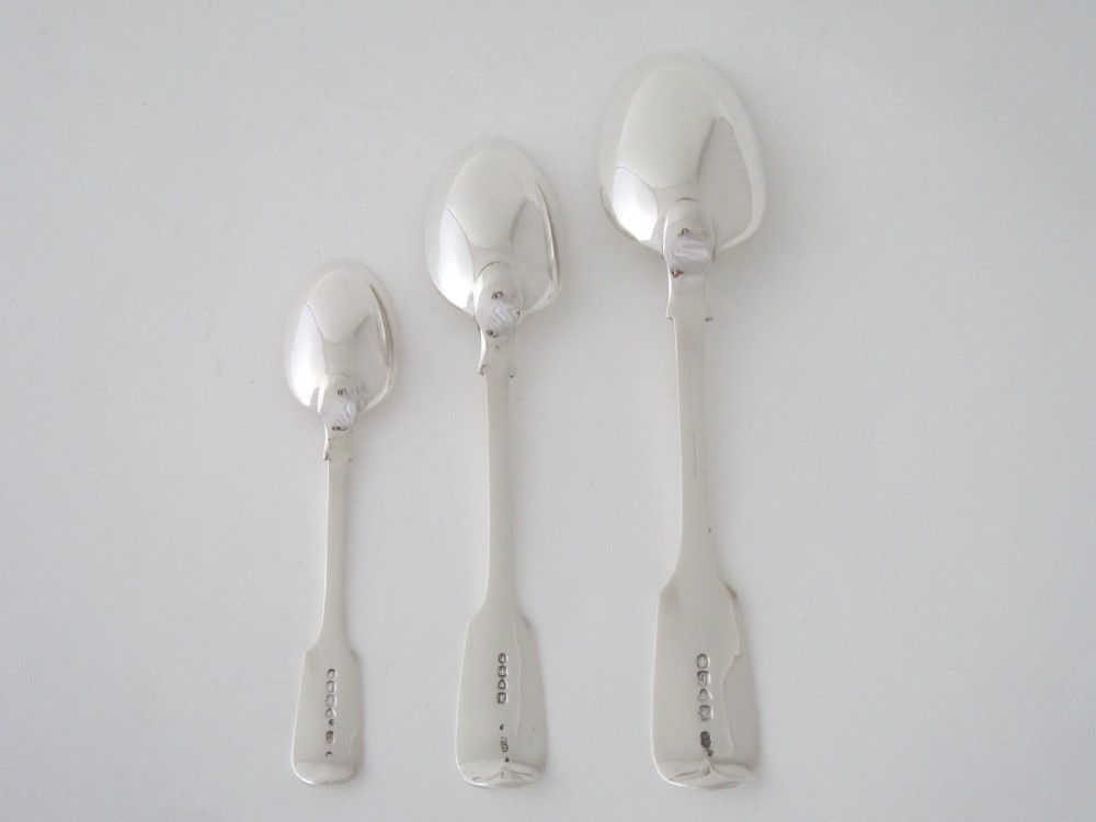 Antique Victorian Sterling Silver Canteen of Cutlery View IV