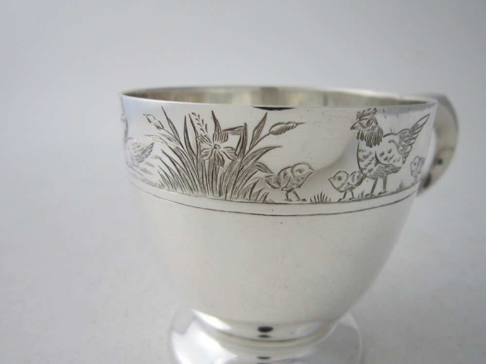 Antique George V Sterling Silver Christening Mug View III