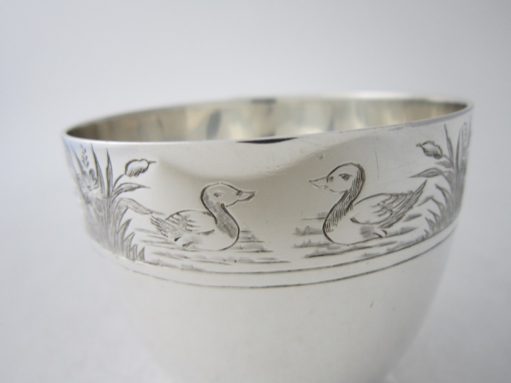 Antique George V Sterling Silver Christening Mug View IV
