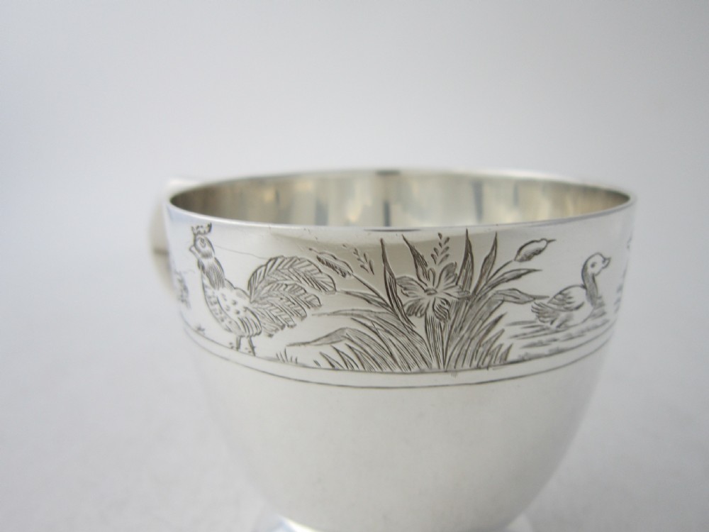 Antique George V Sterling Silver Christening Mug View V