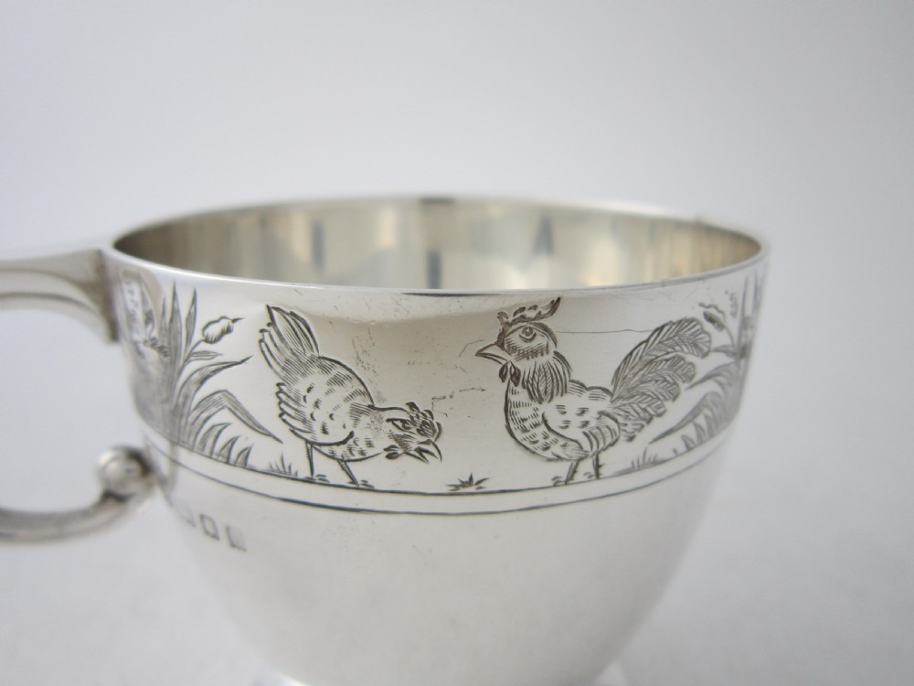 Antique George V Sterling Silver Christening Mug View VI