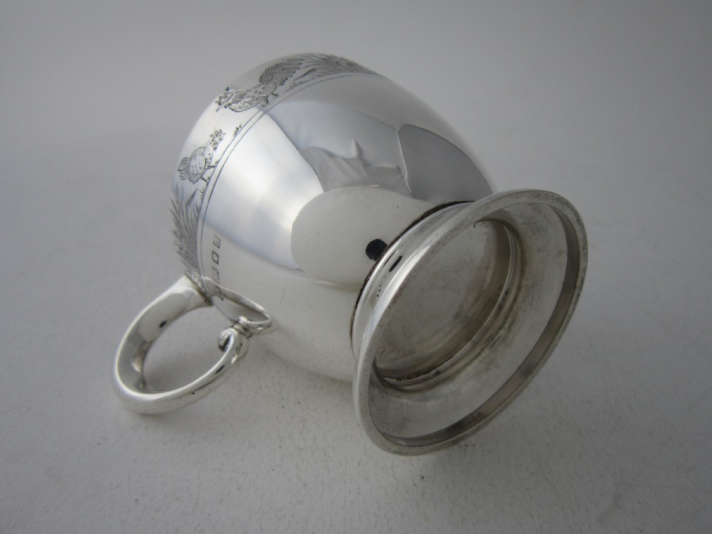 Antique George V Sterling Silver Christening Mug View IX